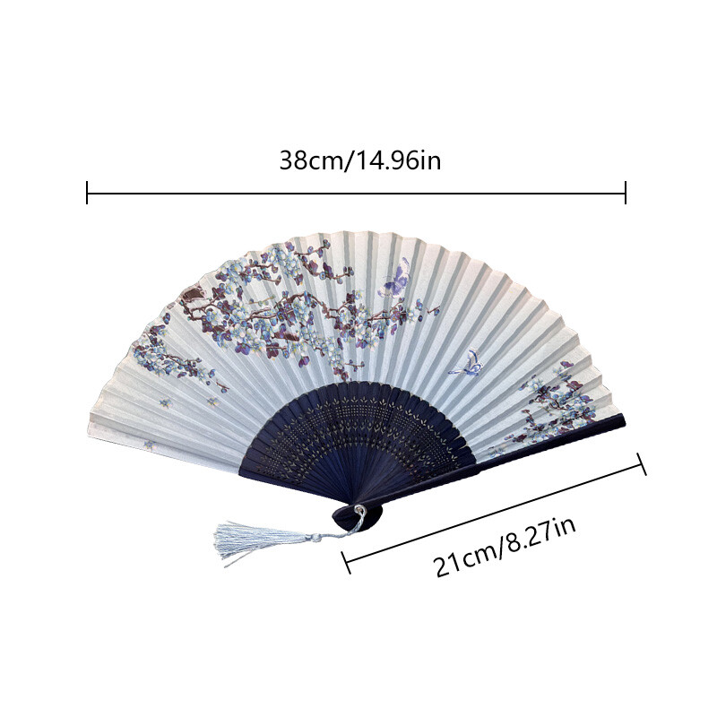 Kínai stílusú klasszikus bambuszlegyező bazsarózsa mintás összecsukható legyezők Kézműves lakberendezési tárgyak tánclegyezők ősi stílusú vintage festmények legyezők ajándék