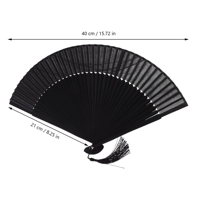 Skladací ventilátor ručný vreckový čínsky muž skladací veľký orientálny látkový látkový japonský ventilátor držaný dospelí pre fanúšikov