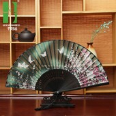 Japonský remeselný ventilátor Zefeng, priesvitný skladací ventilátor, motýľ s kimonom, staroveký tanec, skladací ventilátor, bytová dekorácia, veľkoobchod