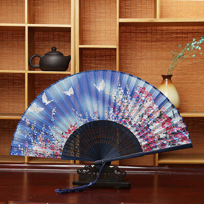 Japonský remeselný ventilátor Zefeng, priesvitný skladací ventilátor, motýľ s kimonom, staroveký tanec, skladací ventilátor, bytová dekorácia, veľkoobchod