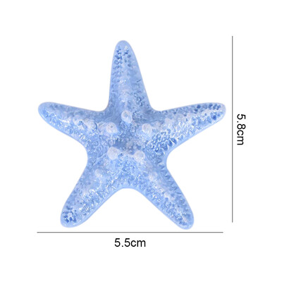 1 buc rășină stea de mare coajă de bijuterii pentru realizarea de bijuterii DIY case pentru telefon mobil ornamente pentru rezervor de pește acvariu accesorii pentru decorarea casei