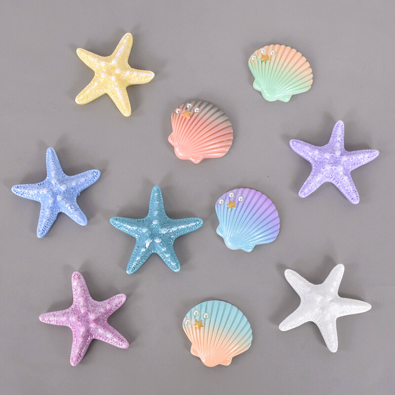 1 buc rășină stea de mare coajă de bijuterii pentru realizarea de bijuterii DIY case pentru telefon mobil ornamente pentru rezervor de pește acvariu accesorii pentru decorarea casei