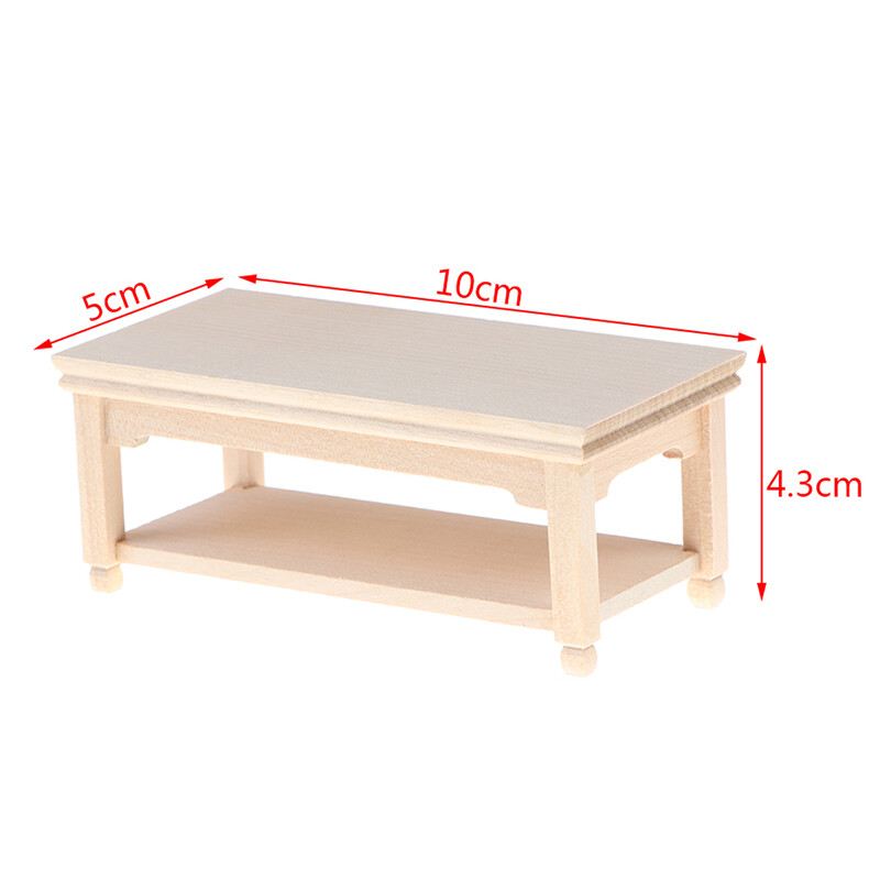 1:12 Miniature Dollhouse Teapoy Furniture Wood Mini επιτραπέζιο παιχνίδι