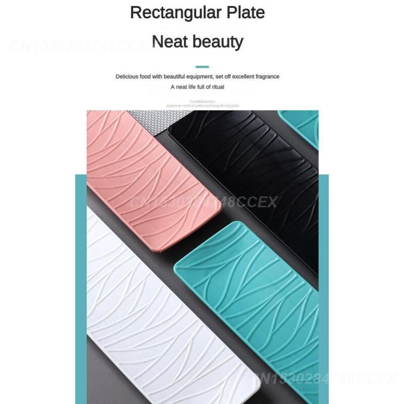 Farfurie dulce rafinată, ușor de curățat, sofisticat, de înaltă calitate, pentru servire, pentru desert, dreptunghiular, pentru desert, pentru servire, unic