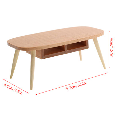1:12 Miniatúrny nábytok do domčeka pre bábiky, konferenčný stolík, počítačový stôl, model domčeka pre bábiky, obývačka, kuchyňa, voľný čas, stôl