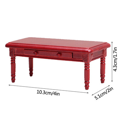 1:12 Miniatúrny nábytok do domčeka pre bábiky, konferenčný stolík, počítačový stôl, model domčeka pre bábiky, obývačka, kuchyňa, voľný čas, stôl