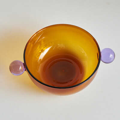 4,5 colio ledų dubuo su rankenėle stiklinis indas jogurtui japoniškam dubeniui spalvingas stiklinis indai sriubos dubuo karščiui atsparus stiklas