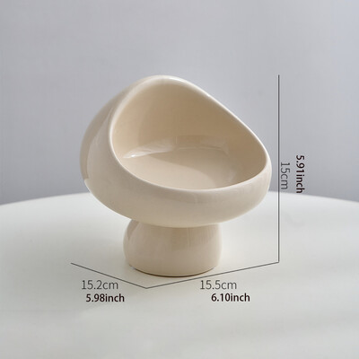 Namų gyvenamasis dekoras Kūrybiškas grybo formos laikymo padėklas Modernus interjeras Stalo dekoravimas Priedai Keraminiai smulkūs indai