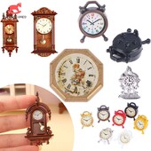 Miniatúrne nástenné hodiny s rozmermi 1:12 pre bábiky, hračky, miniatúry, nástenné hodiny, domček pre bábiky, domáce dekorácie, doplnky, hračky, hračky na hranie, nábytok