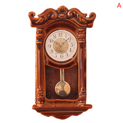 Miniatúrne nástenné hodiny s rozmermi 1:12 pre bábiky, hračky, miniatúry, nástenné hodiny, domček pre bábiky, domáce dekorácie, doplnky, hračky, hračky na hranie, nábytok