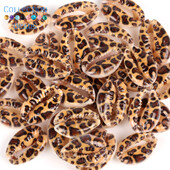 10-20mm Φυσικό Καφέ Λεοπάρ Κοχύλι Cowrie Conch Loose Spacer Beads Beach DIY for Jewelry Making Sea Shells βραχιόλι 10τμχ