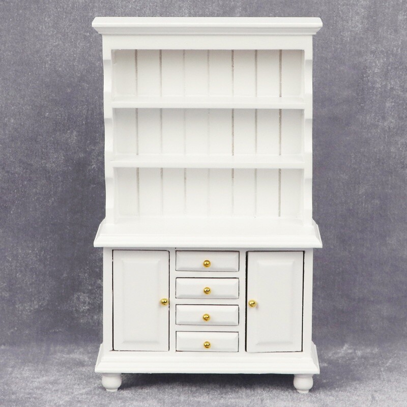 1:12 Miniatúrny nábytok Drevený stôl Stôl Skrinka Skriňa Knižnica Polica Príslušenstvo pre domček pre bábiky Dekorácia domčeka pre bábiky