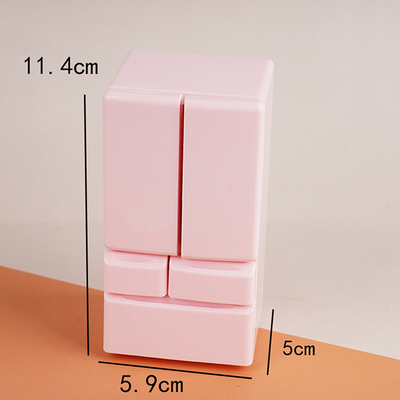 1 vnt Playhouse žaislai 1: 12 lėlių namelis animacinis mini šaldytuvas Miniatiūrinis maisto žaidimas Virtuvės scena kišeninių baldų modelis