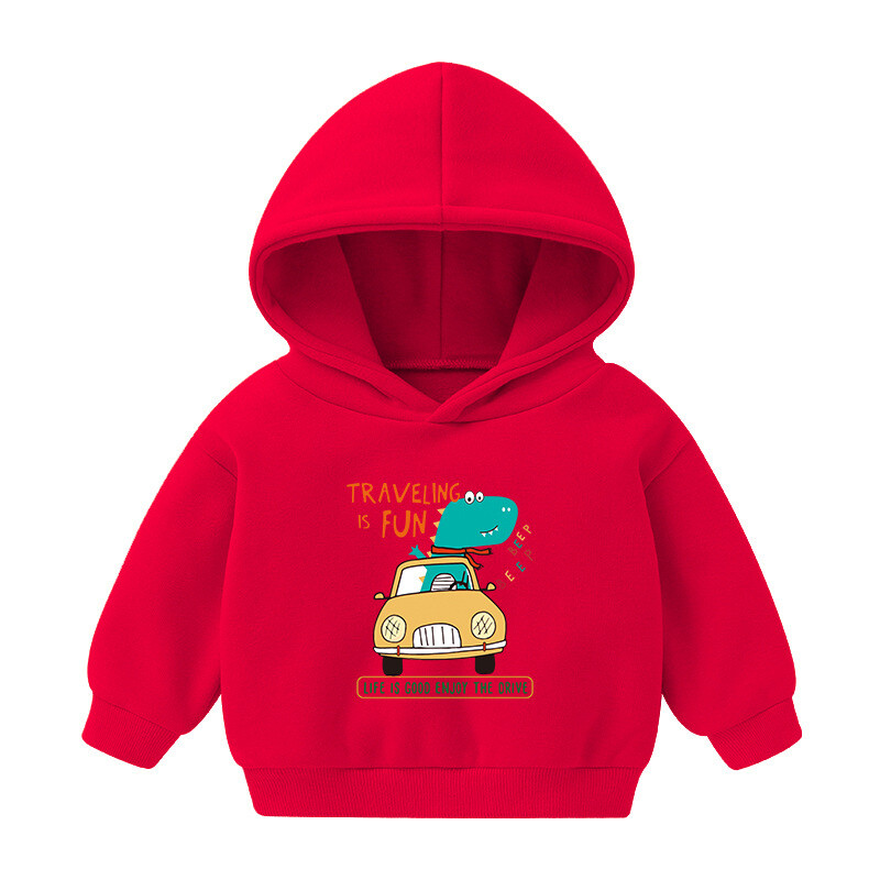 Διασυνοριακό παιδικό hoodie συν βελούδινο παιδικά ρούχα, φθινόπωρο και χειμώνα, νέα μακρυμάνικα παιδικά μπλουζάκια με στάμπα κινουμένων σχεδίων