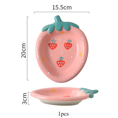 Vaisių lėkštės Keraminės Namų ūkis Mielos desertinės lėkštės salotų lėkštės Pradžia Stalinis kompiuteris Linksmas dekoravimo lėkštės Mini padėklai Virtuvė Aliejaus lėkštės