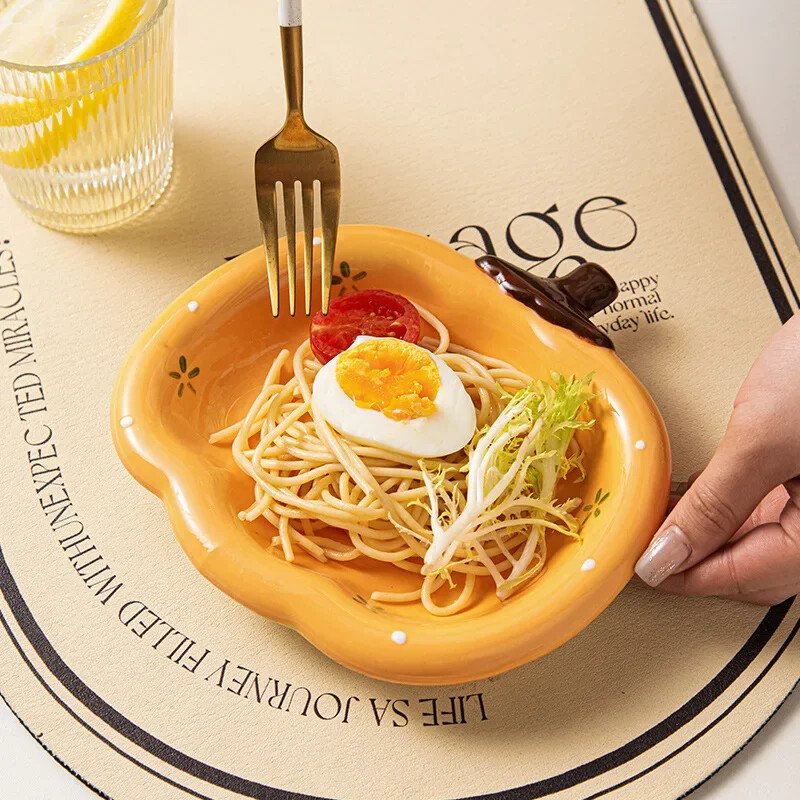 Vaisių lėkštės Keraminės Namų ūkis Mielos desertinės lėkštės salotų lėkštės Pradžia Stalinis kompiuteris Linksmas dekoravimo lėkštės Mini padėklai Virtuvė Aliejaus lėkštės