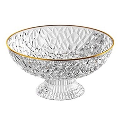 Su drenažu aukštomis vaisių lėkštėmis didelės talpos deimantinio rašto virtuvės vaisių dubenėliais, nuimamu pagrindu vaisių desertų padėklui