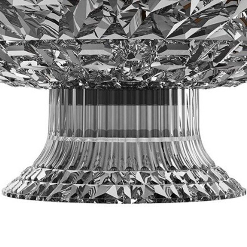 Su drenažu aukštomis vaisių lėkštėmis didelės talpos deimantinio rašto virtuvės vaisių dubenėliais, nuimamu pagrindu vaisių desertų padėklui