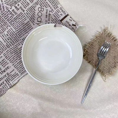 7 colių keraminis dubuo, porcelianinė virtuvės indų lėkštė, apvalūs makaronų ramen salotų dubenys iš grūdų makaronų dubenys, mikrobangų krosnelė 18 cm