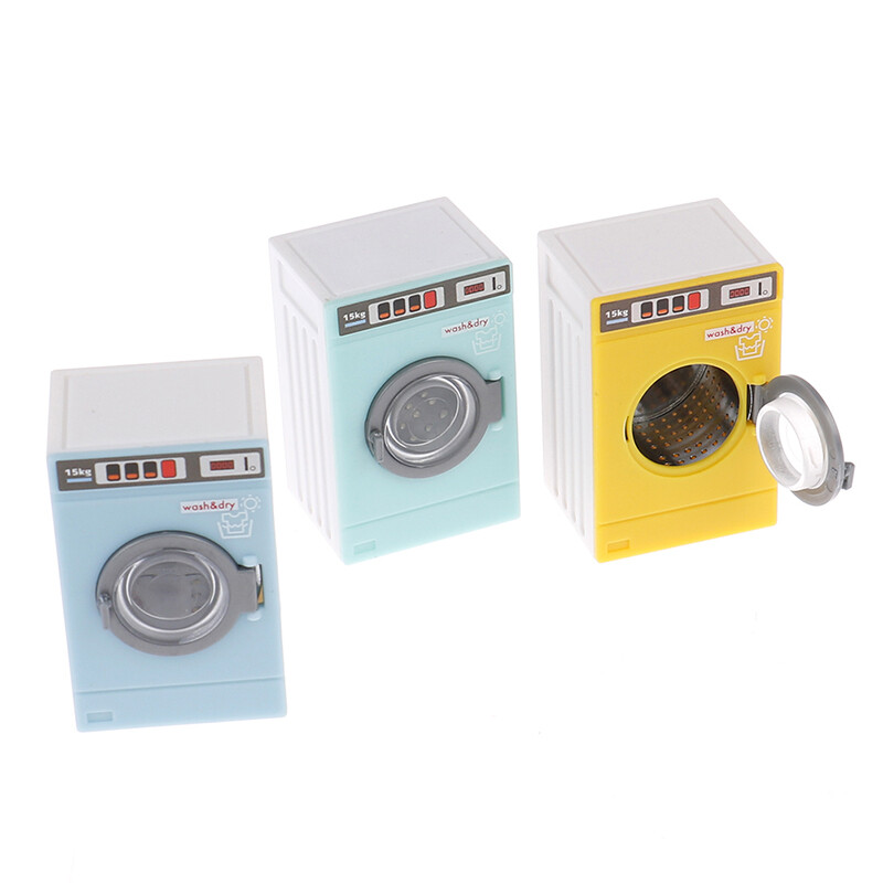 Куклена къща 1:12 Миниатюрен модел мини пералня Аксесоари за мебели Играчки