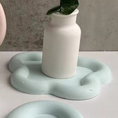 Silikoninė apvali/širdies/gėlės/katės formos padėkliuko formos neslystanti padėkliukų žvakidė rankų darbo