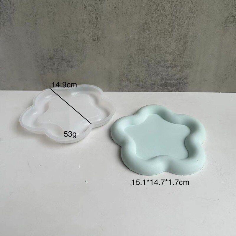 Silikoninė apvali/širdies/gėlės/katės formos padėkliuko formos neslystanti padėkliukų žvakidė rankų darbo