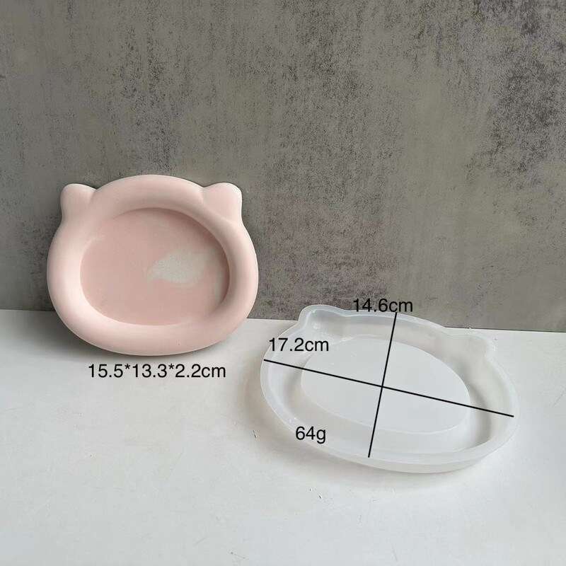 Silikoninė apvali/širdies/gėlės/katės formos padėkliuko formos neslystanti padėkliukų žvakidė rankų darbo