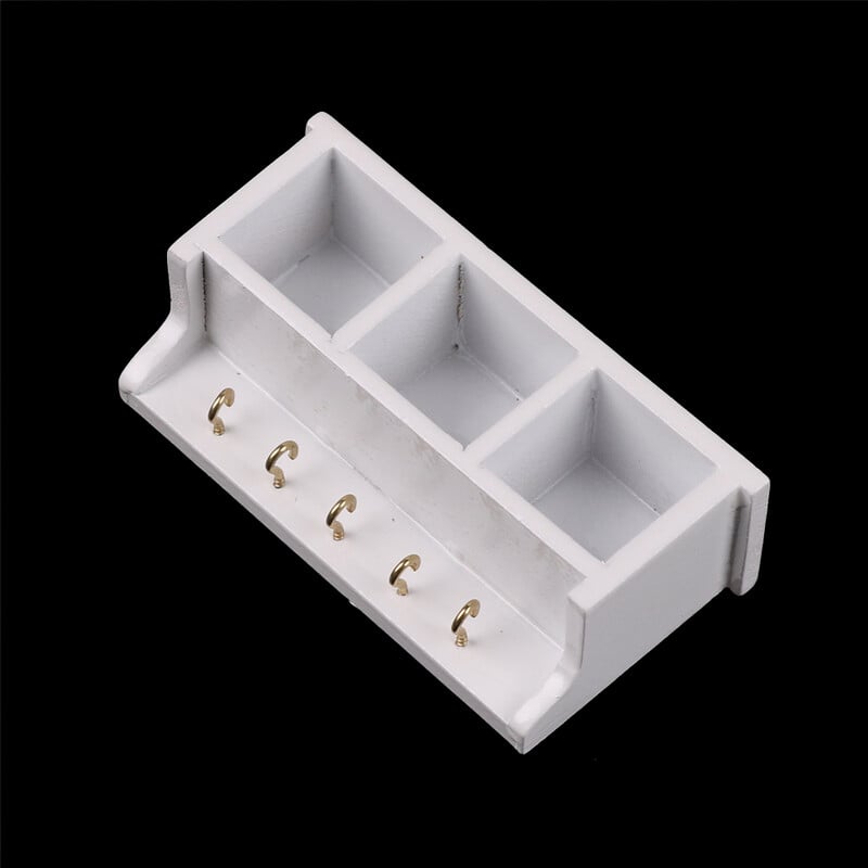 1/12 Casă de păpuși în miniatură Bucătărie Suport de perete din lemn Alb 1:12 Accesorii de decorare pentru casă de păpuși Jucării Cadou pentru copii