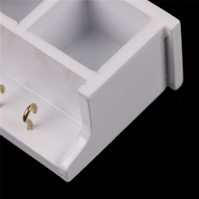 1/12 Casă de păpuși în miniatură Bucătărie Suport de perete din lemn Alb 1:12 Accesorii de decorare pentru casă de păpuși Jucării Cadou pentru copii