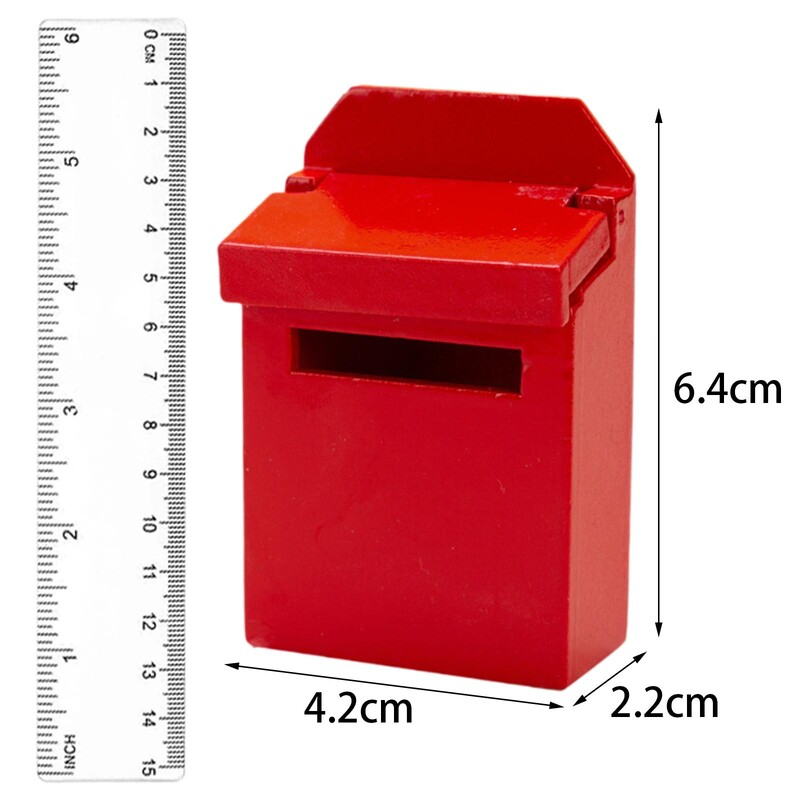 1:12 Lėlių namelio pašto dėžutės „pasidaryk pats“ scena „pasidaryk pats“ aksesuarų dekoravimas, mikro kraštovaizdžio modelis „Pretend Play“ baldų modelis dovanoms vaikams