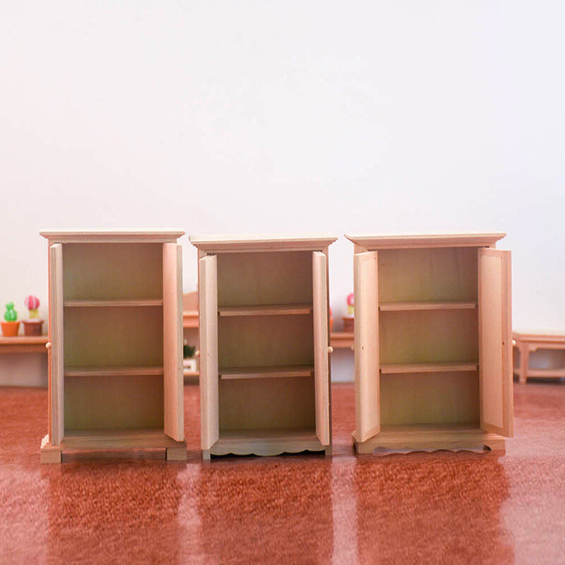 1:12 Lėlių namelis Miniatiūrinė spinta Spintelės Vertikali spinta Sandėliavimo Spinta Miegamojo Baldai Modelis Dekoro Žaislas