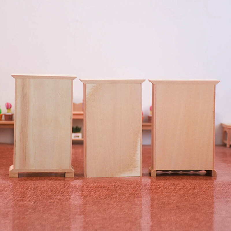 1:12 Lėlių namelis Miniatiūrinė spinta Spintelės Vertikali spinta Sandėliavimo Spinta Miegamojo Baldai Modelis Dekoro Žaislas