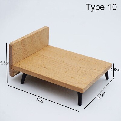 1:12 Méret babaház Miniatűr bútor Kanapéágy Ruhásszekrény TV-szekrény Mini lakberendezés Jelenet Modell Játszóház Mikrotáj