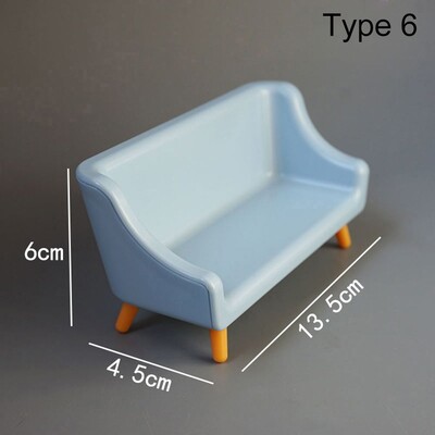 1:12 Méret babaház Miniatűr bútor Kanapéágy Ruhásszekrény TV-szekrény Mini lakberendezés Jelenet Modell Játszóház Mikrotáj