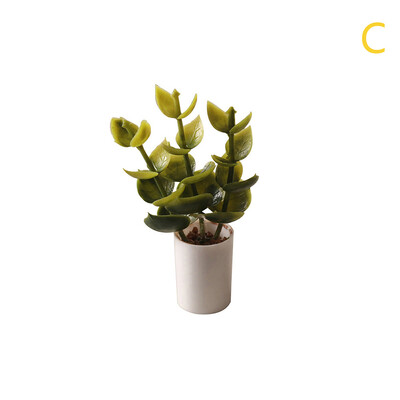 1:12 Domček pre bábiky Miniatúrna rastlina v kvetináči so zelenými listami Kvetináč Bonsai Nábytok Príslušenstvo pre domček pre bábiky Záhrada Domáce dekorácie Hračky Darček