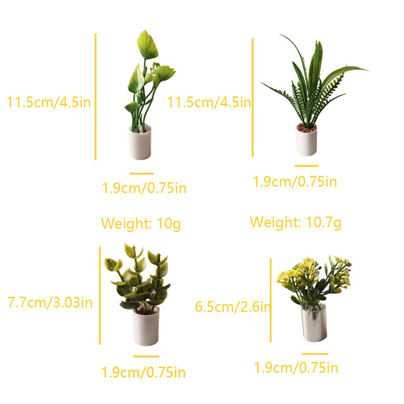 1:12 Domček pre bábiky Miniatúrna rastlina v kvetináči so zelenými listami Kvetináč Bonsai Nábytok Príslušenstvo pre domček pre bábiky Záhrada Domáce dekorácie Hračky Darček