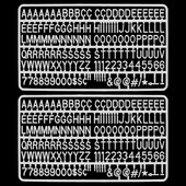 300 numerių simbolių veltinio laiško lentos numeriai keičiamai raidžių lentai