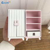 1:6 1:12 Casă de păpuși dulap miniatural dulap de depozitare dulapuri cu mai multe straturi Model de mobilier decor de jucărie Accesorii pentru casă de păpuși