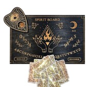 Divination Board Ouija Board Wood Message Boards Decision Maker Pendulum With Numbers Εκκρεμές Πίνακας για Witch Witch Altar