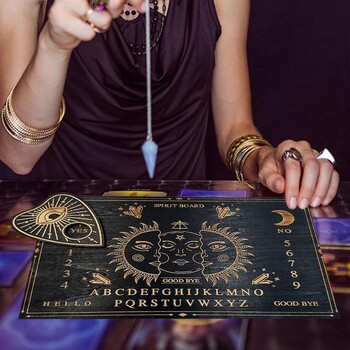 Divination Board Ouija Board Wood Message Boards Decision Maker Pendulum With Numbers Εκκρεμές Πίνακας για Witch Witch Altar