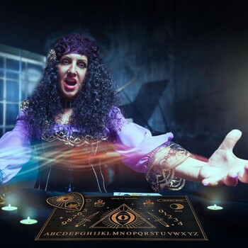 Divination Board Ouija Board Wood Message Boards Decision Maker Pendulum With Numbers Εκκρεμές Πίνακας για Witch Witch Altar