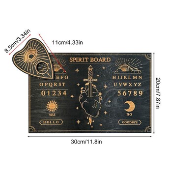 Divination Board Ouija Board Wood Message Boards Decision Maker Pendulum With Numbers Εκκρεμές Πίνακας για Witch Witch Altar