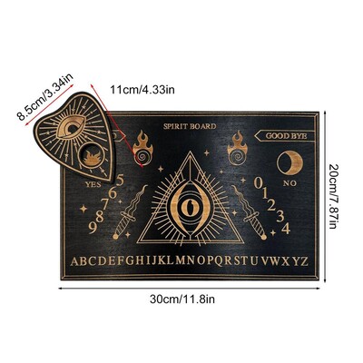 Divination Board Ouija Board Wood Message Boards Decision Maker Pendulum With Numbers Εκκρεμές Πίνακας για Witch Witch Altar