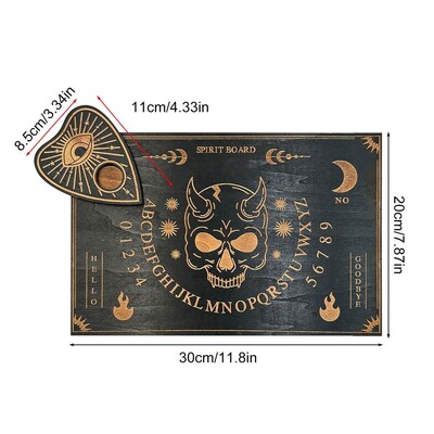 Divination Board Ouija Board Wood Message Boards Decision Maker Pendulum With Numbers Εκκρεμές Πίνακας για Witch Witch Altar