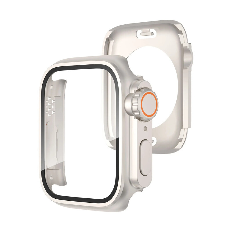 Αλλαγή θήκης σε Ultra για Apple Watch 45mm 44mm 40mm 41mm Αδιάβροχο Tempered Glass Αναβάθμιση 360° Πλήρης Σειρά IWatch 4 5 6 Se 8 7