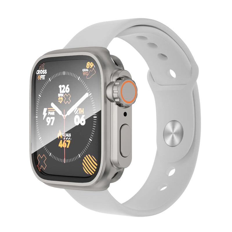 Αλλαγή θήκης σε Ultra για Apple Watch 45mm 44mm 40mm 41mm Αδιάβροχο Tempered Glass Αναβάθμιση 360° Πλήρης Σειρά IWatch 4 5 6 Se 8 7