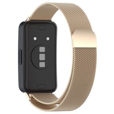 Milánói szíj Huawei Band 8 9 rozsdamentes acél csere mágneses hurkos karkötő Huawei Band8 Band9 intelligens csuklópánthoz