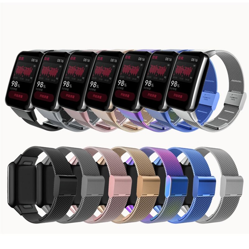 Nerūsējošā tērauda rezerves siksna Xiaomi Band 7 Pro rokassprādzes pulksteņa siksniņai Smart Watch Band metāla aproces pulksteņu aksesuāri