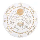 Дървена дъска с махало Свещена геометрия Радиестезия Гадаене Енергийна плоча Подложка Подложка Лечебна медитация Метафизичен олтар Инструмент Wicca