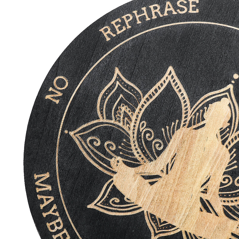 Дървена дъска с махало Свещена геометрия Радиестезия Гадаене Енергийна плоча Подложка Подложка Лечебна медитация Метафизичен олтар Инструмент Wicca